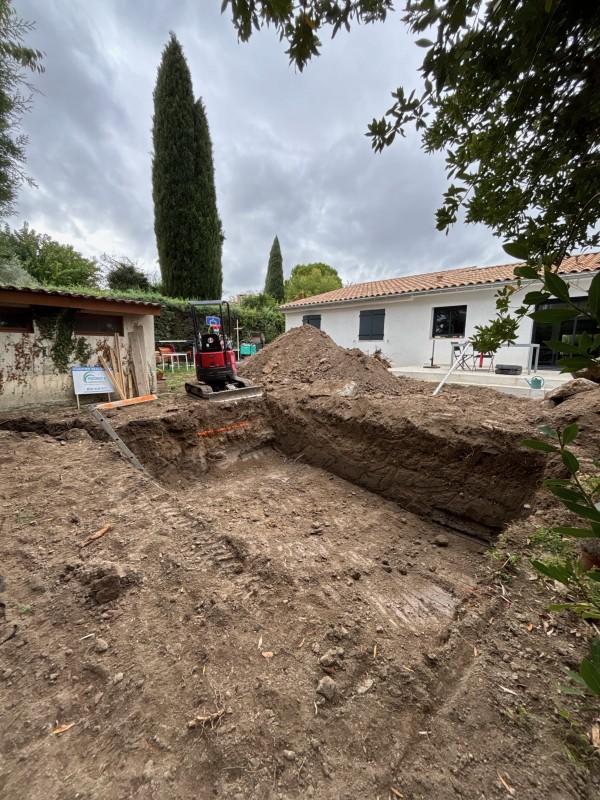 Construction d'une mini-piscine sur mesure à Cabriès – Projet en cours